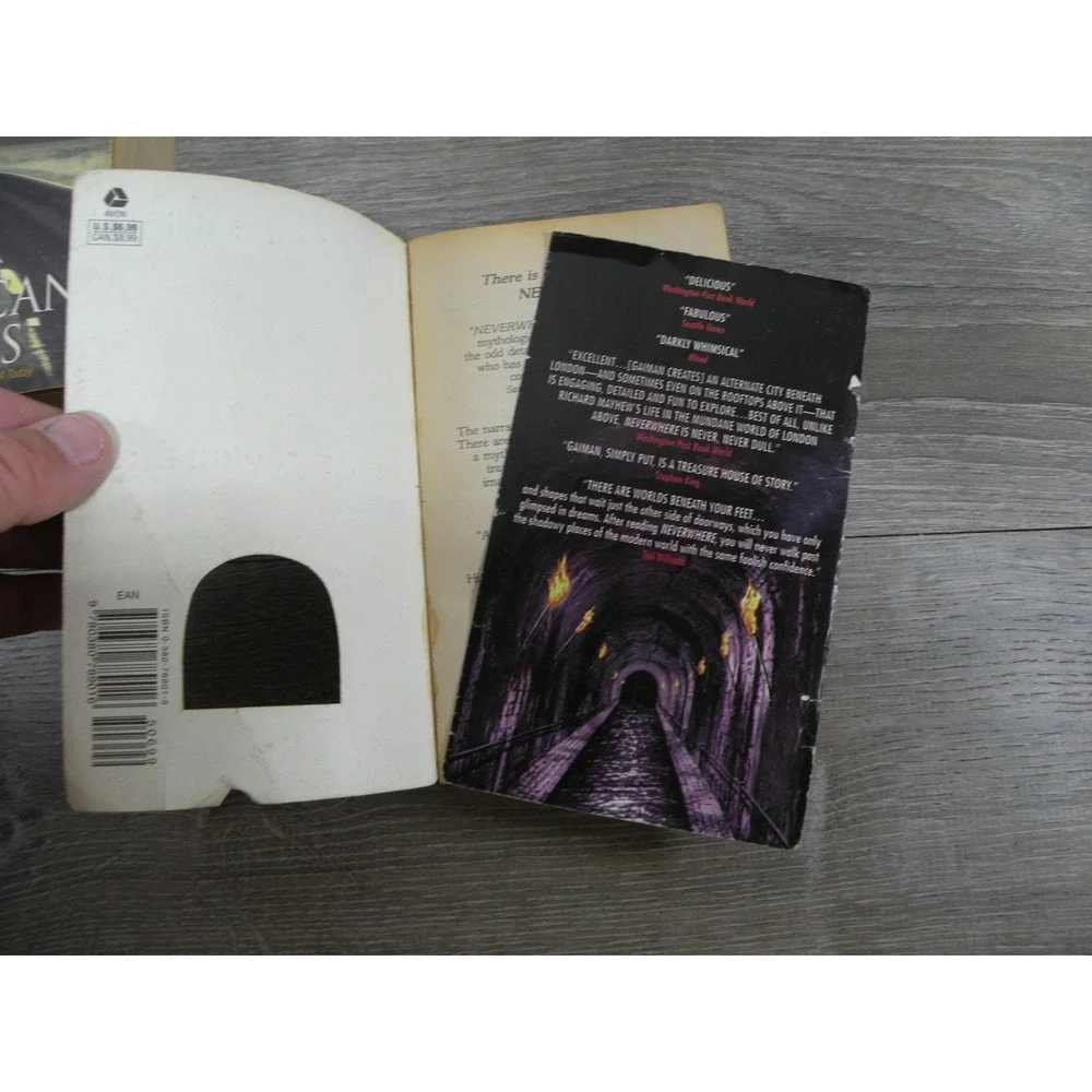 Neil Gaiman Lot: American Gods & Neverwhere Paperback Books Fantasy Fiction